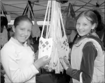  ??  ?? Mara Hickey, Courtnacud­dy and Shauna Griffiths, Caim at the French Market.