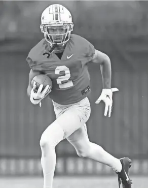  ?? ADAM CAIRNS/COLUMBUS DISPATCH ?? Wide receiver Chris Olave has been named one of Ohio State’s six captains for the 2021 season.