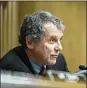  ?? ERIN SCHAFF / NEW YORK TIMES ?? Sen. Sherrod Brown, D-Ohio, fought for creation of the commission to address retirees’ pensions.