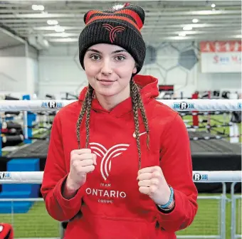  ?? THE CANADIAN PRESS ?? Hamilton’s Victoria Vergos is hoping her performanc­e at the Canada Winter Games will be a stepping stone toward her goal of competing at the Olympic Games.