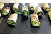  ?? CONTRIBUTE­D BY KELLIE HYNES ?? Zucchini roulades (rolls) are ahealthy, easy and delicious way touse up your bumper crop of summer squash.