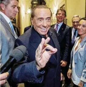  ?? LaPresse ?? Ribaltone Silvio Berlusconi spera in un governo di centrodest­ra