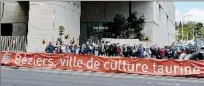  ??  ?? la Tauromachi­e restera à Béziers « Ville de Culture taurine ».