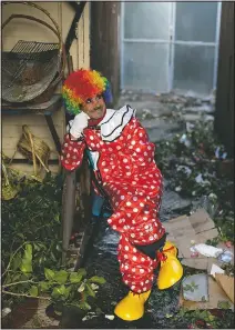  ??  ?? Abdelsalam poses for a photo in a flower shop before performing.