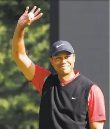  ?? Toshifumo Kitamura / AFP via Getty Images 2019 ?? Tiger Woods won the Zozo Championsh­ip last year — when the tournament was in Japan. It was moved to Sherwood CC in Thousand Oaks this year because of the pandemic.