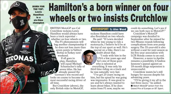  ??  ?? BORN FOR THE TOP: Lewis Hamilton is a six-time champion