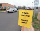  ?? DON CAMPBELL/AP ?? A COVID-19 vaccine clinic in Benton Harbor, Michigan.