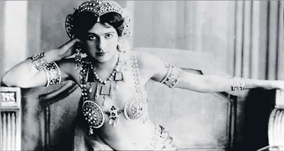  ?? AFP ?? Mata Hari. Fue una agente doble (Francia-Alemania) en la Primera Guerra Mundial