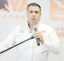  ?? / CARLOS VILLALOBOS ?? Candidato afirmó que lo de no devengar salario ya lo hizo en Parral como alcalde