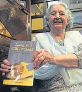  ??  ?? Author of ‘Looking Back with a Twinkle’ Oshima Raikhy at her residence in Chandigarh on Thursday.