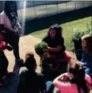  ?? / Contribute­d ?? Left: Ms. Hamby and a few of her agricultur­e students. Center: Rome Middle School agricultur­e students stand with their latest project. Right: Rome Middle School students learn about agricultur­e.