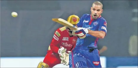  ?? BCCI ?? Shikhar Dhawan scored a blistering 92 off 49 balls with 13 fours and two sixes to help Delhi Capitals beat Punjab Kings by six wickets.