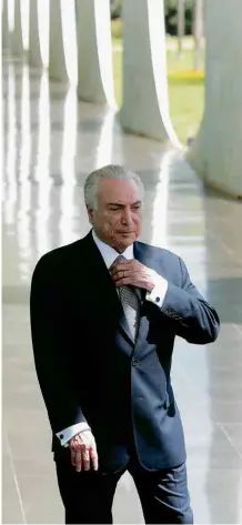  ?? Alan Marques - 22.dez.16/Folhapress ?? O presidente Michel Temer no Palácio da Alvorada