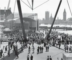  ??  ?? Crowds at London’s South Bank during the Festival of Britain in 1951