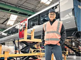  ?? ?? Gregg Wallace heads to the sprawling Alstom train factory near Derby