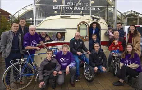  ?? Photo by Valerie O’Sullivan ?? Launching the Tom Crean Unsung Hero Cycle and family fun weekend were (back from left): Mikey Collins; Nathan McDonnell (Ballyseedy); John Keohane; Enda and Hugh O’Brien; Madeleine Doyle; Daniel Bohan; David Wallace; Aidan and Lucia O’Mahony; Kieran Donaghy; and Emilie and Simone Leahy. Front from left: Yann Carroll, Risteard Pierce, Kevin Donovan, Gerard Carroll and Catherine Duggan.