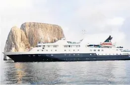  ?? KRT ?? Forty-six passengers and 58 crew members had to be evacuated Tuesday night from Celebrity Cruises’ ship the Celebrity Xpedition after it ran aground in the Galápagos.