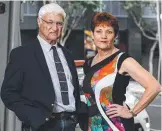  ?? ?? Bob Katter and Pauline Hanson.