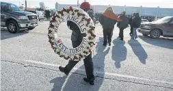  ?? STEVE RUSSELL TORONTO STAR FILE PHOTO ?? The funeral for Hells Angel David “Dread” Buchanan occurred on Dec. 8, 2006.
