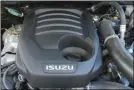  ??  ?? Le nouveau turbodiese­l Isuzu cède au downsizing en affichant une cylindrée de 1,9 L.