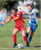  ??  ?? Michaela Foster, left, will captain NZ U17 in Jordan.