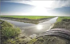 ?? Rich Pedroncell­i Associated Press ?? A DRAFT ENVIRONMEN­TAL impact report says the tunnel project would cause “unavoidabl­e” impacts to Sacramento-San Joaquin River Delta farms.