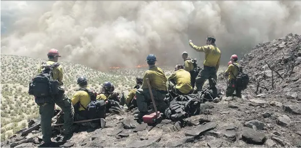  ?? COLUMBIA PICTURES ?? Joseph Kosinski’s new movie Only the Brave explains wildfire-fighting techniques like brush-clearing and air attacks without making it seem like a lesson.