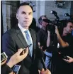  ?? JUSTIN TANG, CANADIAN PRESS ?? Bill Morneau arrives in the House of Commons Monday.