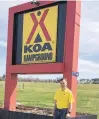  ??  ?? Barry King is the owner of the Borden/Summerside KOA campground. King said he's gearing up his campground for a potential post-pandemic boom in RV traffic.