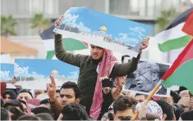  ?? Ansa ?? Di nuovo uniti Proteste antiTrump in Giordania