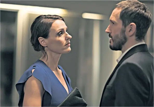  ??  ?? Payback: Gemma chose the third option after discoverin­g her husband Simon’s affair with Kate, below, in the BBC’S Doctor Foster