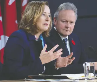  ?? ADRIAN WYLD/THE CANADIAN PRESS FILES ?? Carolyn Wilkins has restated the Bank of Canada’s extreme reluctance to do anything that would cause companies and households to add to the already menacing pile of debt.