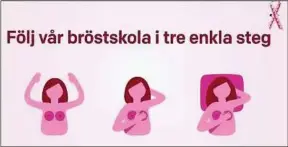 ??  ?? La vidéo d’une associatio­n suédoise de lutte contre le cancer du sein a été censurée.