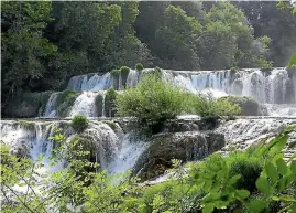  ??  ?? The waterfalls in Krka National Park, Croatia.