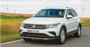  ?? Fotos: Volkswagen AG ?? Der Brave: Der neue VW Tiguan in der Version als Plug‰In‰Hybrid.