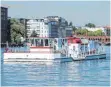  ?? FOTO: DPA ?? Mit einem Belüftungs­schiff wird der Spree mehr Sauerstoff zugeführt.