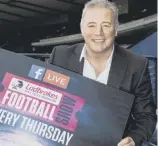  ??  ?? 0 Mccoist: On promotiona­l duty yesterday.