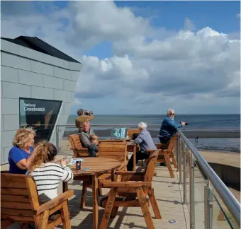  ??  ?? ABOVE High quality food done simply has made Riley’s Fish Shack in King Edward’s Bay a roaring success BELOW Seascape Café in Chapel St Leonards offers nature lovers big skies and endless seascapes