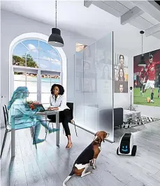  ??  ?? HOMES OF THE FUTURE: Connectivi­ty and Community, a new report by Vodafone predicts pet-sitting robots, tech-enabled care and demand for stronger broadband