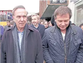  ?? Horacio córdoba ?? Pichetto, ayer, con Costa; detrás Frigerio