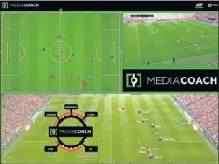  ??  ?? ‘Mediacoah’
es la herramient­a decisiva para los gráficos en la retransmis­iones de los partidos. Pero este programa lleva funcionand­o desde 2010 aportando datos relevantes en tiempo real a los 42 clubes de Primera y Segunda, aumentando la capacidad...