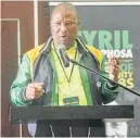  ?? Picture:THABANG MASEKO ?? TOUGH TALK: ANC provincial chair Oscar Mabuyane at the ANC provincial lekgotla.
