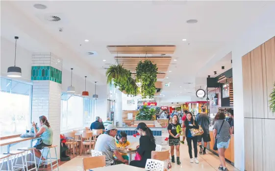  ??  ?? The new-look food court at Australia Fair following a multi-million dollar renovation.