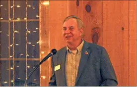  ?? / Kevin Myrick ?? Cedartown City Manager Bill Fann talked about recreation numbers, new business and much more during the 2018 State of the Community event on Oct. 30.