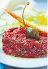  ?? RICARDO ?? Classic steak tartare pairs well with Endive and Celery Salad.