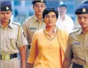  ?? HT FILE ?? Sadhvi Pragya Singh was given a clean chit in the 2008 Malegaon blast earlier this year by the NIA.