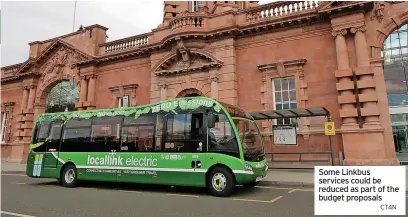  ?? CT4N ?? Some Linkbus services could be reduced as part of the budget proposals