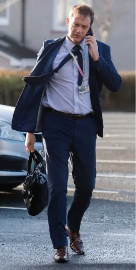  ?? ?? SFA chief executive Ian Maxwell, who was in attendance at the authority’s AGM yesterday, and Rangers chief Douglas Park (left)