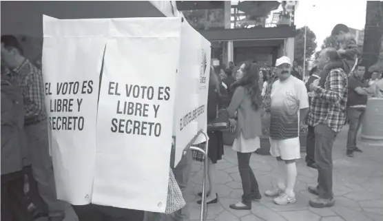  ?? JORGE SÁNCHEZ ?? Todo está listo para el inicio de los procesos electorale­s local y federal en el estado e Hidalgo.