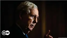  ??  ?? Mitch McConnell has not publicly called on Trump to resign or said he should be impeached.